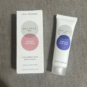 NEW BUNDLE Balance Me Wonder Eye Cream & Pure Skin Face Wash